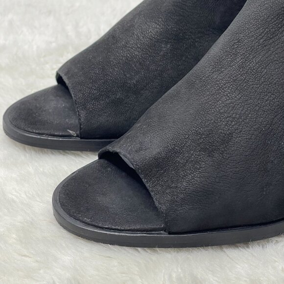 Eileen Fisher Women's Black Nikki Peep Toe Heeled Boots Shoes Size 11 - Picture 10 of 11